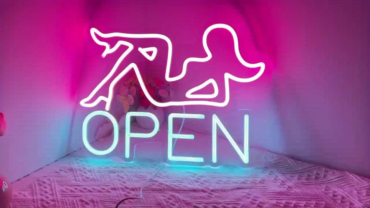Open Lounge LED Neon — Iluminação Night Glow