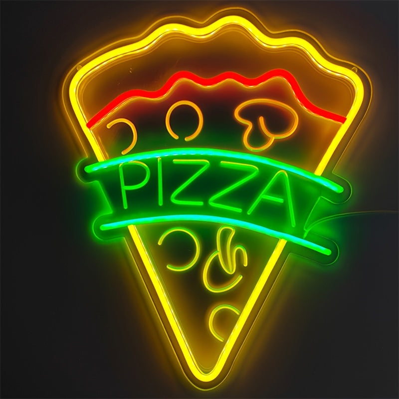 Neon Decorativo “Pizza Slice” — LED Night Glow