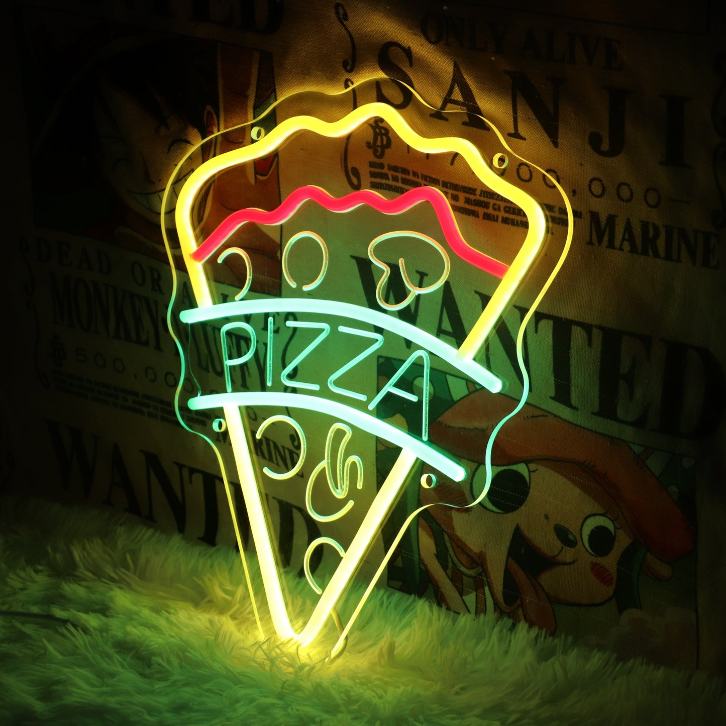 Neon Decorativo “Pizza Slice” — LED Night Glow