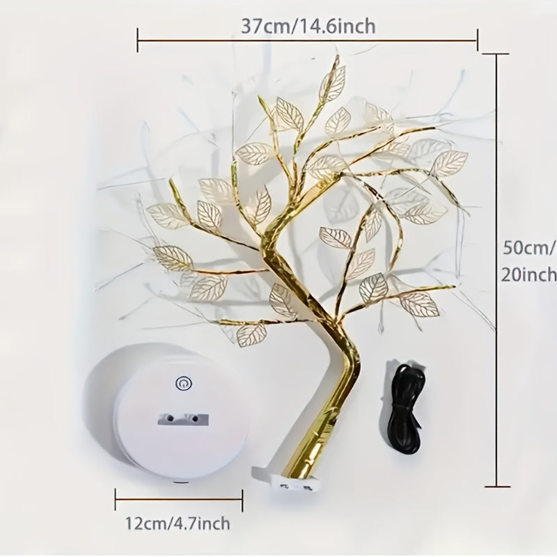 Guirlande lumineuse LED Golden Tree Light — Éclairage nocturne
