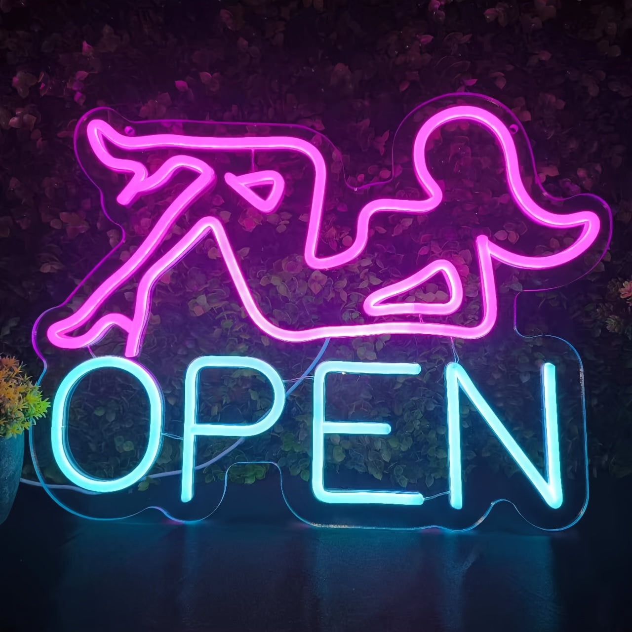 Open Lounge LED Neon — Iluminação Night Glow