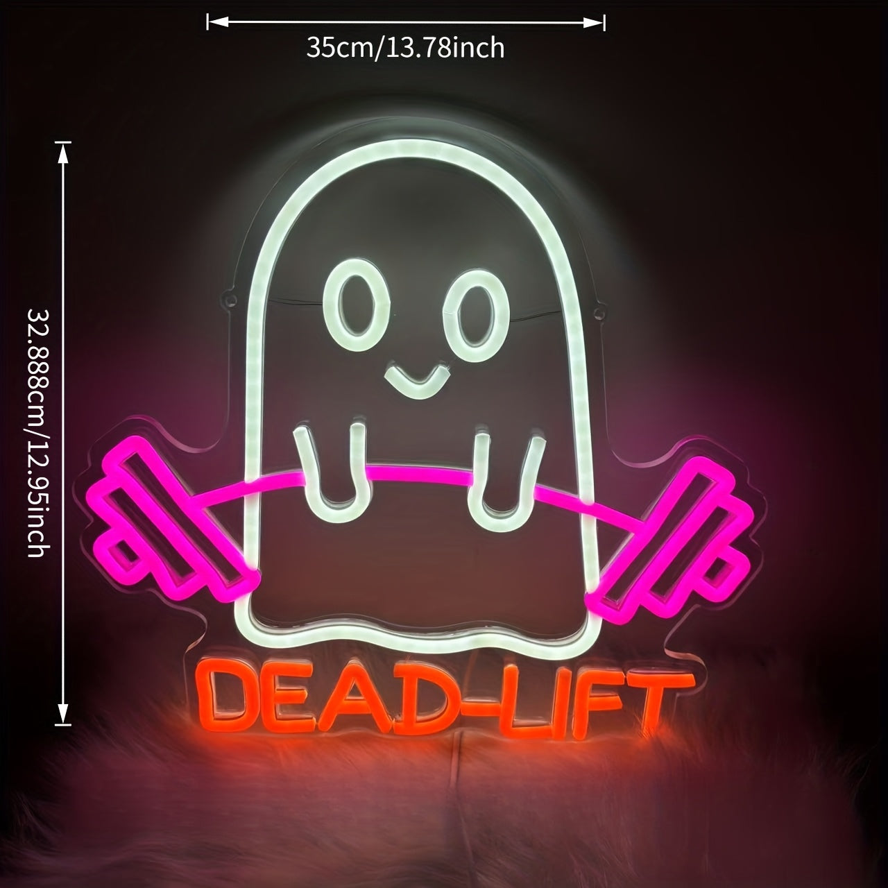 Dead-Lift Ghost LED Neon — Iluminação Night Glow