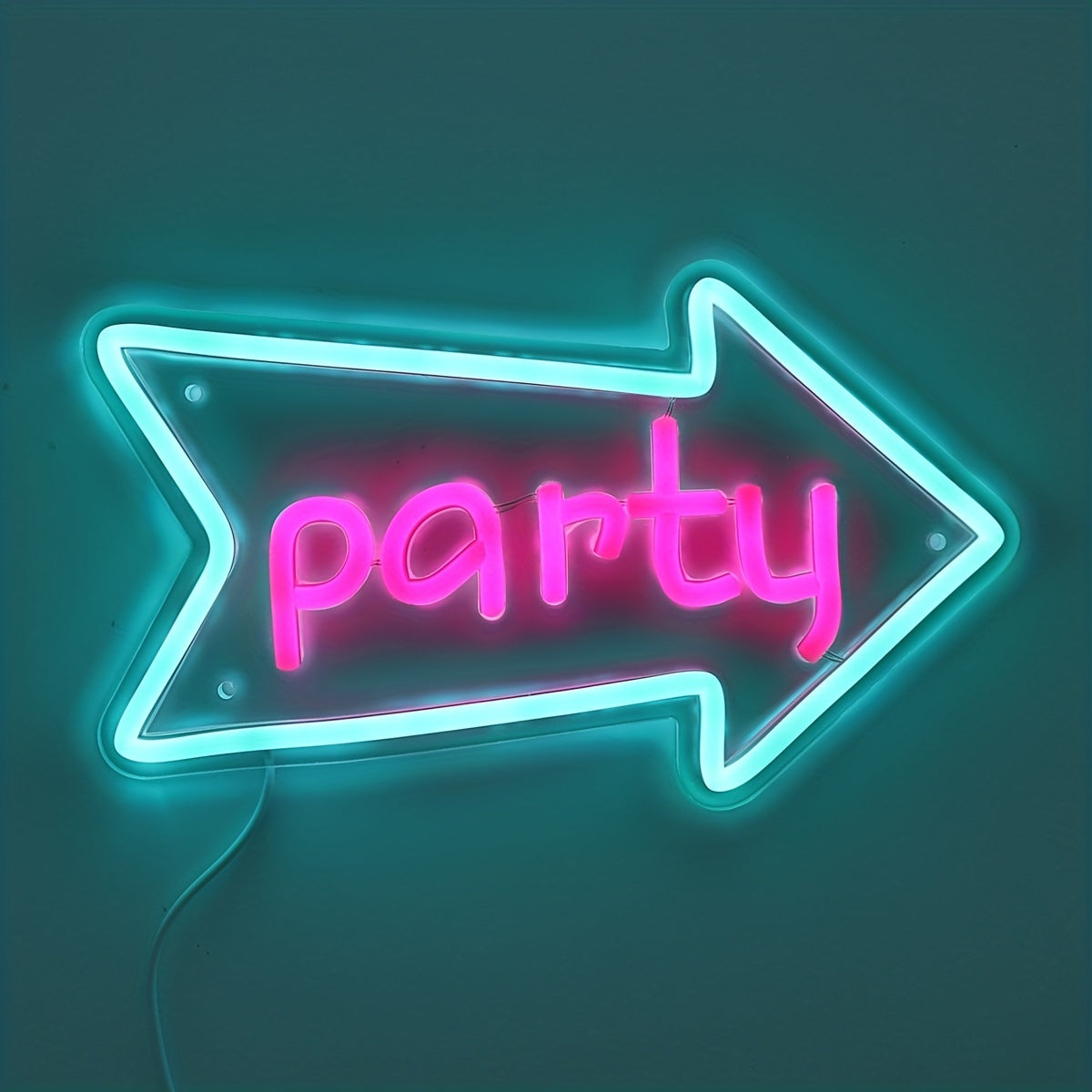 Neon Decorativo “Party Arrow” — LED Night Glow