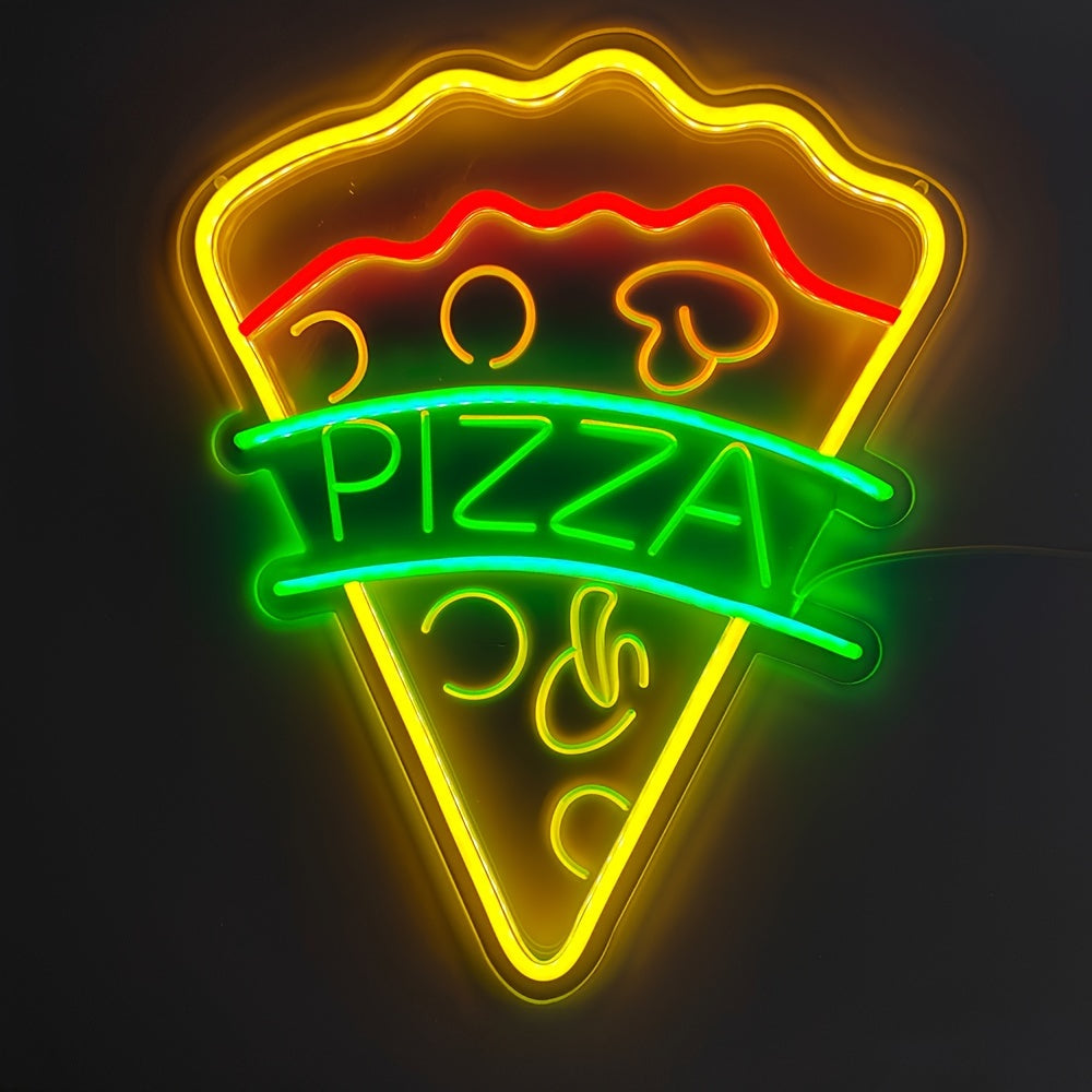 Neon Decorativo “Pizza Slice” — LED Night Glow
