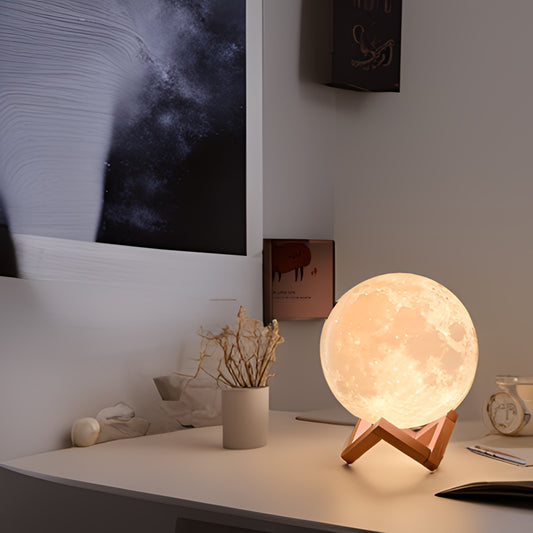 Moon Lamp LED Night Glow — Luminária Lunar Inteligente