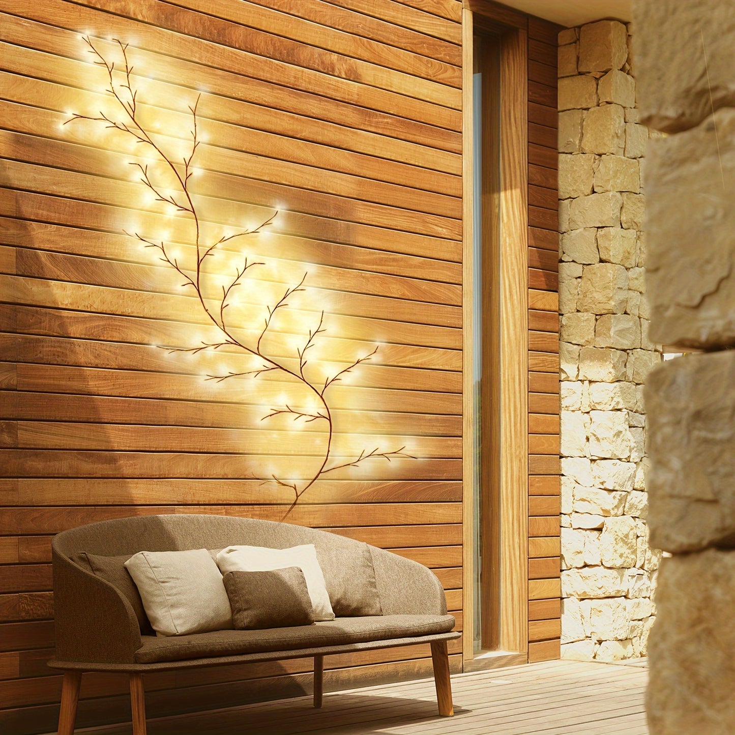 Branche lumineuse LED — Arbre décoratif illuminé pour la nuit