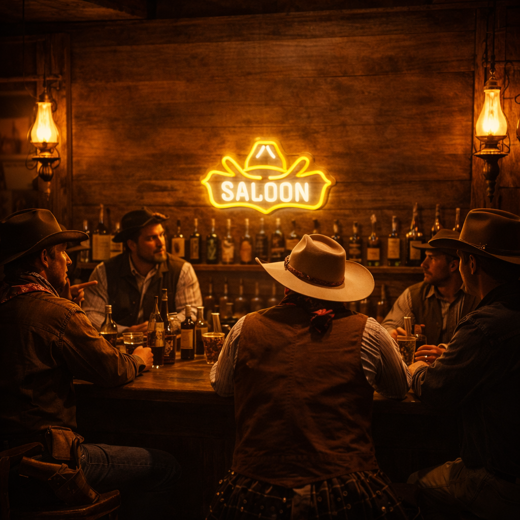Saloon LED Neon — Iluminação Night Glow