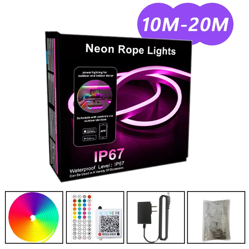 RGB Neon Strip Pro — Iluminação LED Night Glow