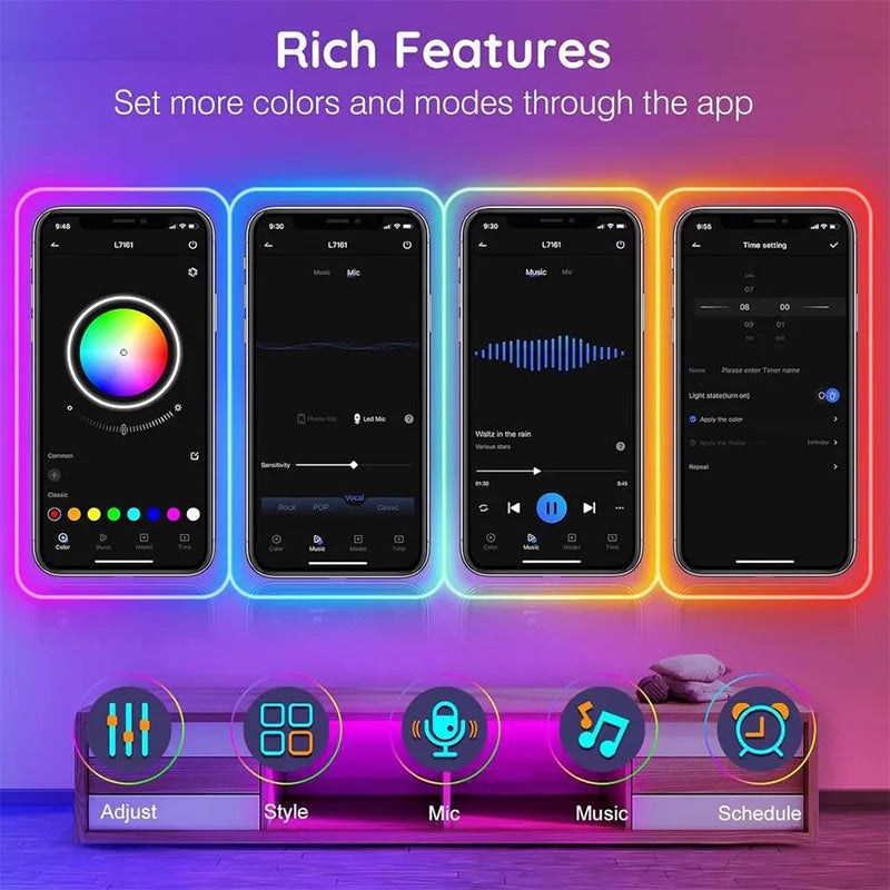 RGB Neon Strip Pro — Iluminação LED Night Glow