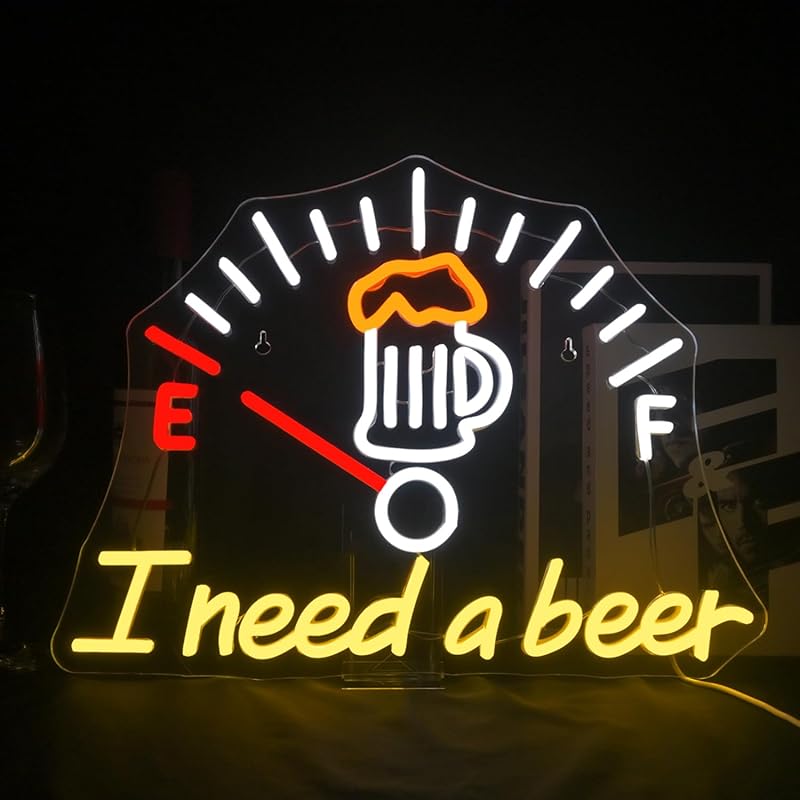 Neon Decorativo “I Need a Beer” — LED Night Glow