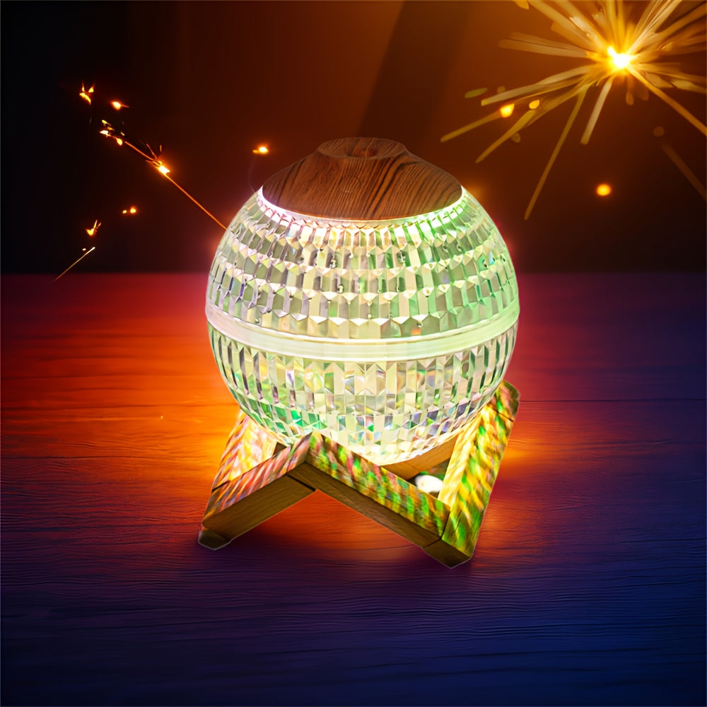 Diffuseur LED Crystal Aura — Éclairage nocturne