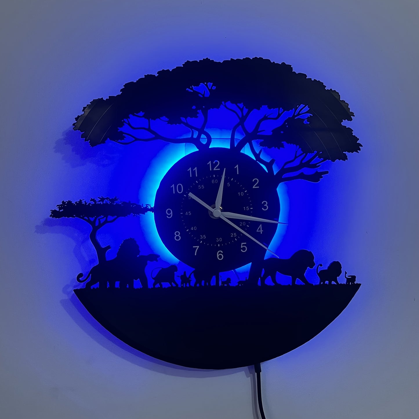 Horloge lumineuse Savannah — Horloge lumineuse décorative à LED