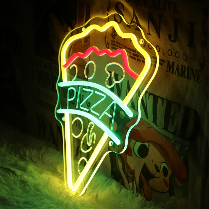 Neon Decorativo “Pizza Slice” — LED Night Glow