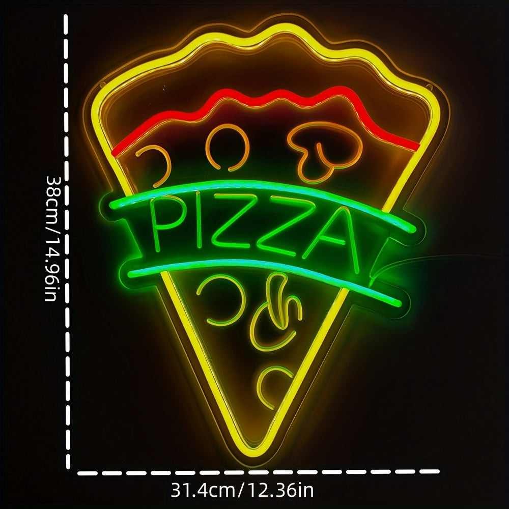 Neon Decorativo “Pizza Slice” — LED Night Glow