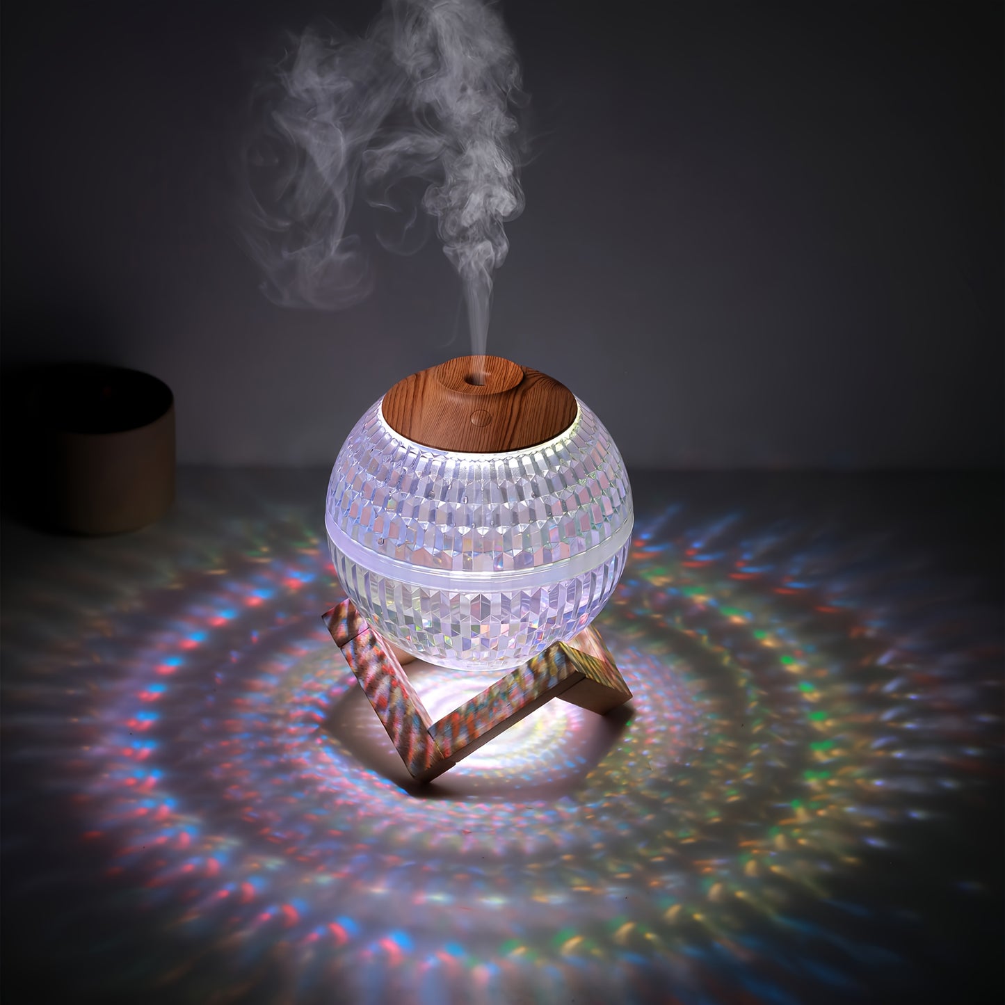 Diffuseur LED Crystal Aura — Éclairage nocturne
