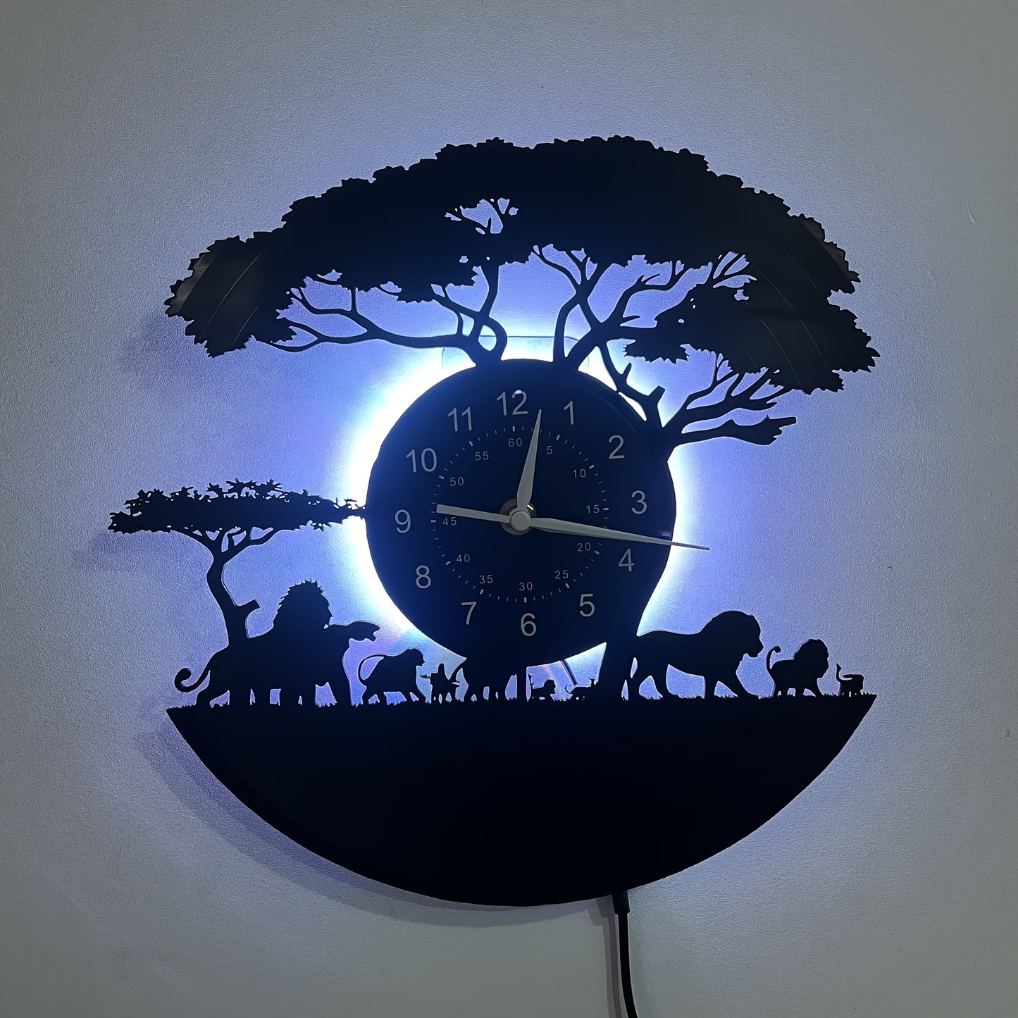 Horloge lumineuse Savannah — Horloge lumineuse décorative à LED