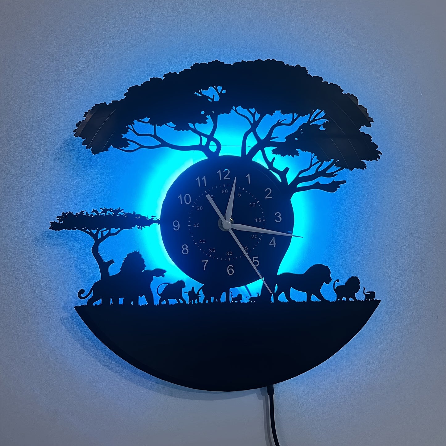 Horloge lumineuse Savannah — Horloge lumineuse décorative à LED