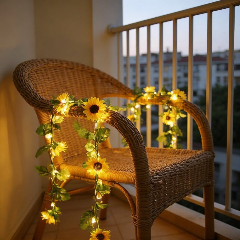Sunflowers LED String Lights — Iluminação Night Glow
